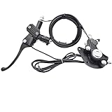 Pumixiy Faltbares elektrisches Scheibenbremsen-Set für Fahrräder, mit Doppelkolben-Technologie und...