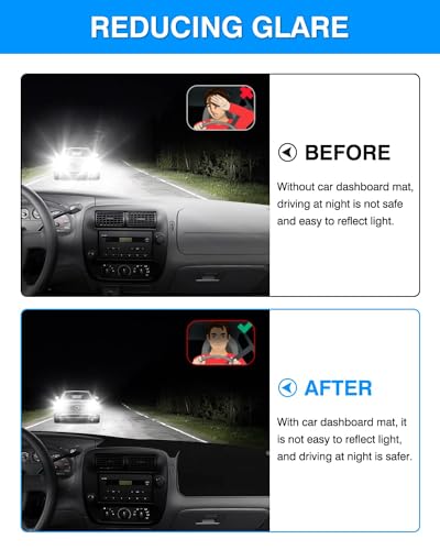Image of Autorder Dashboard Cover Mat for Ford Ranger 1995-2011 /Ford Explorer 1995-2001 /Mazda B2300 B2500 B3000 B4000 1995-2008 Accessories Dash Cover Flannel Dash Mat Sunshade Glare UV Rays Protector