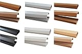 netproshop 1m Kabelkanal 37x16mm (Innenmaß) selbstklebend, Farbe:Hellbraun Meliert