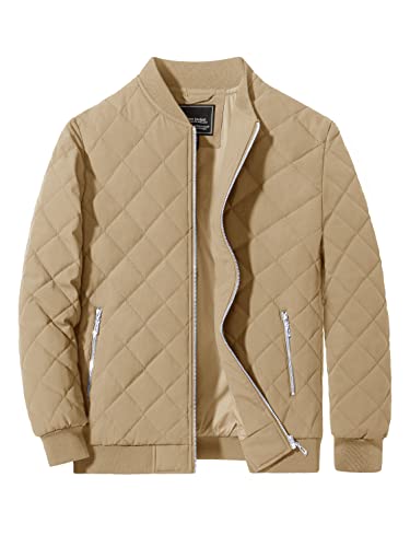 Tacvasen Quilted Jackets For Women Lightweight Long Sleeve Casual Bomber Jackets With Pockets Windbreaker Zip Up Short Padded Coats #TOP3