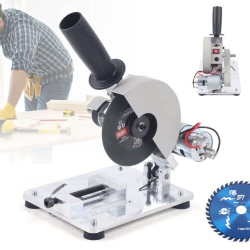 12-24V Cutting Machine,110V 60Hz Micro Cutting Machine,Mini Miter Saw, 9000R/Min Adjustable Angle 0-45°,Suitable For Cut Soft Metal,Wood,Plastic,Acrylic,Bamboo Material #TOP3