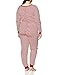 Burt's Bees Women's Adult Organic 1 Piece Holiday Suit Sleepwear, Candy Cane Stripe, Large