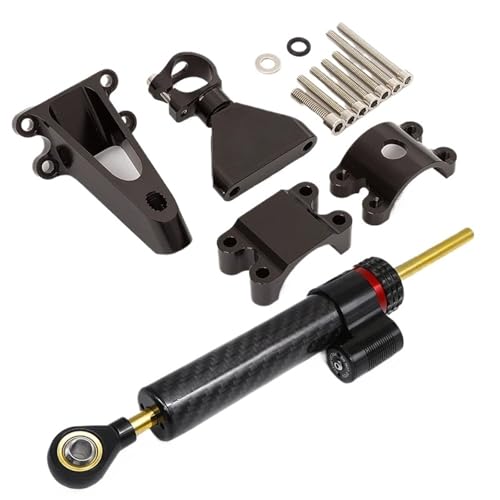 �I�[�g�o�C�X�e�A�����O�_���p�[ �̂��߂� CBR 600 F4 F4I 1999-2003 �X�^�r���C�U�[ ���j�A ���o�[�X �Z�[�t�e�B �R���g���[��+�u���P�b�g �I�[�g�o�C �X�^�r���C�Y �_���p�[ �u���P�b�g �X�e�A�����O�_���p�[�I�[�g�o�C(Black 