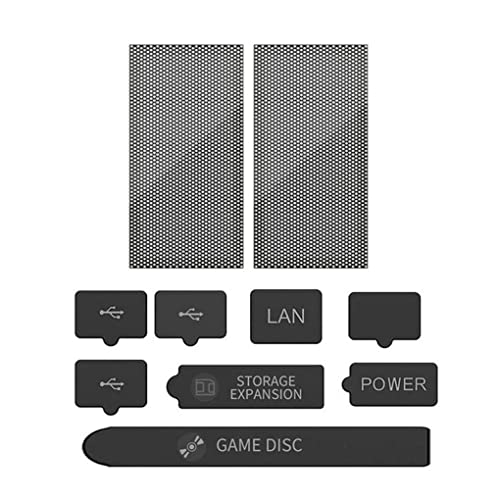 SUWIAKLALL Coberturas de conector de console de jogos Rolhas de poeira de precisão Ventilação removí