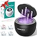Lumiflexa Ultrasonic Retainer Cleaner, 45000Hz Ultrasonic Cleaner with 4 UV-Light & 4 Cleaning Modes, 200ML - Retainer Cleaner Machine for Dentures, Aligner, Toothbrush Head, Jewelry (Black)