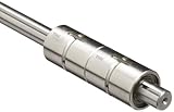 THK Steel Ball Spline Model LT, Double Nut Cylindrical Medium Torque, Shaft: 8mm Diameter x 100mm Length, Nut: 16mm Diameter x 25mm Length, Load Capacity: 573 Pound-Force