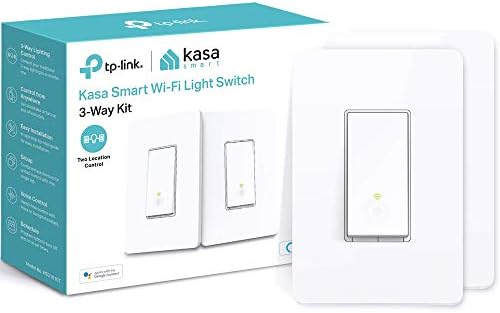 Kasa Smart 3 Way Switch HS210 KIT, Needs Neutral Wire, 2.4GHz Wi-Fi Light Switch works with Alexa and Google Home, UL Certified, No Hub Required, 2 Count (Pack of 1)