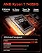 AOOSTAR GODZ Mini Gaming PC Ryzen 7 7435HS + Radeon RX 6600M, Kein RAM Keine SSD, Mini PC mit 4K HDMI/DP | Dual 2.5G LAN | WiFi 6E | BT5.2 | USB4, Gaming Desktop Computer für Gamer, Büro & Home Office