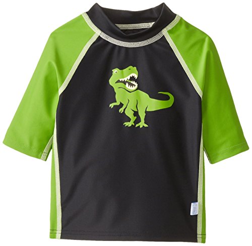 i play. by green sprouts baby boys Boys' Rashguard Colorblock With Graphic Upf 50+ infant and toddler sun protective swimwear, Green, Large 12-18 Months US