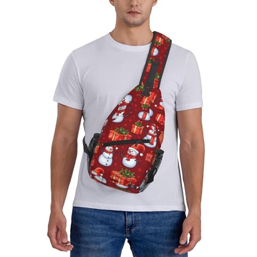 Bolso cruzado de muñeco de nieve para hombres y mujeres miniatura 6
