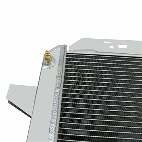 Ozcoolingparts 83-97 Ford F-Series Radiator, 4 Row Core Aluminum Cu1451 Radiator For 1983-1997 Ford F100 F150 F250 F350 F450 Bronco Pickup Truck, V8 Engine #TOP6