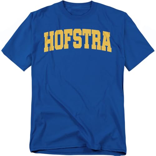 LOGOVISION Hofstra University School Name Arch Unisex Adult T Shirt, Royal, X-Large