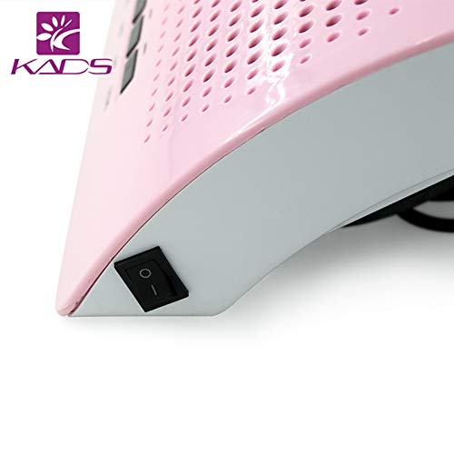 Kads Nail Dust Collector Manicure Machine With Light 40W High Power Salon Vacuum Cleaner Diy Fingernail Art Design Tools #TOP4
