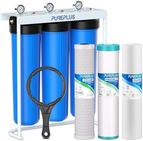 Whole House Water Filter System 3 Stage 10" Big Blue Whole House System | Aqua Plus Filtration Whole House Water Filters