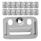 100 Stück Edelstahl Ersatz Wandpaneelschnallen für Möbel, Silber