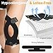 Precut Kinesiology Tape for Knees 10 Pcs Adhesive Knee Tape Athletic Tape for Knee Pain Relief Latex-Free Elastic for Knee Stability - Black