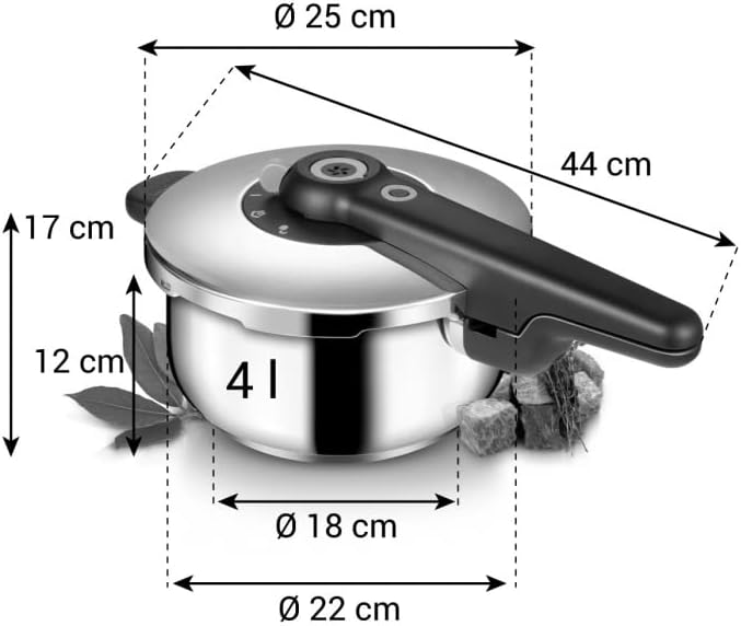 Olla a Presión Acero Inoxidable 4L Tescoma miniatura 3
