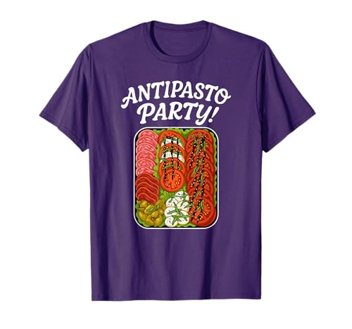 Antipasto Party Salad Summer Italian Platter Hungry Fun T-Shirt