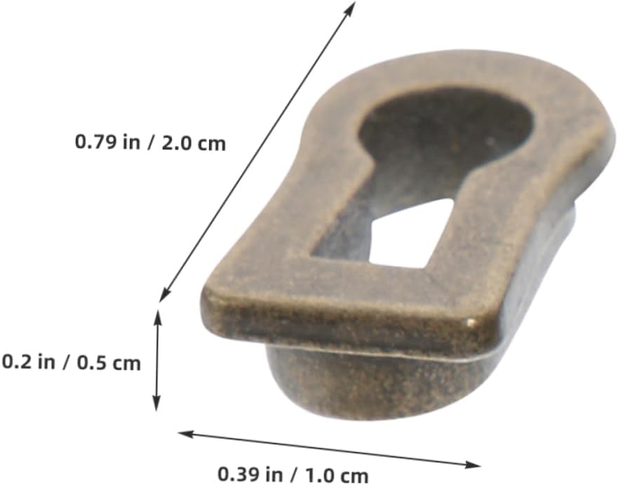 Furniture Lock Decoration 20pcs Cabinet Keyhole Protector Zinc Alloy Elegant Keyhole Covers