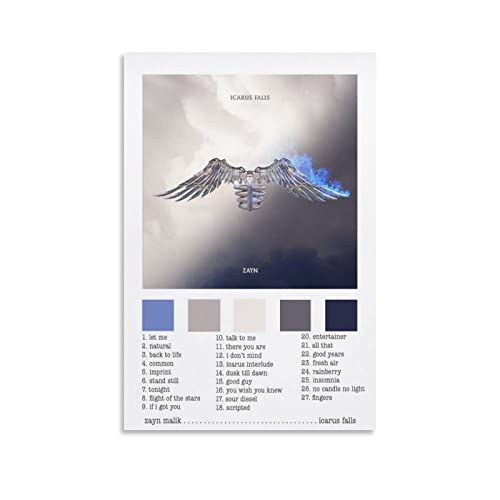 KNOTSS Zayn Malik Icarus Falls Poster décoratif sur toile pour chambre à coucher 30 x 45 cm