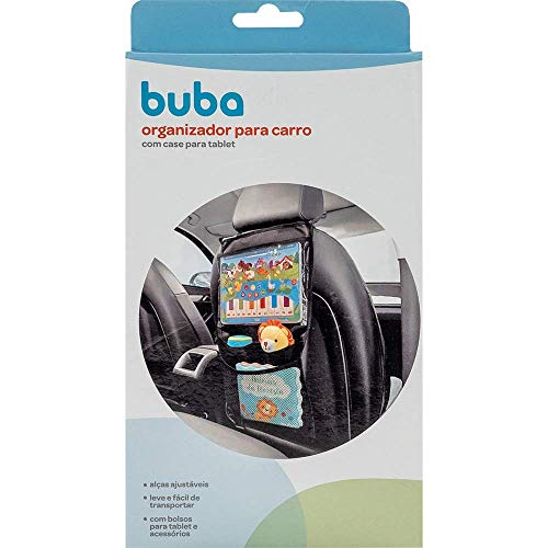 Organizador Para Carro Com Case Para Tablet, BUBA, Preto