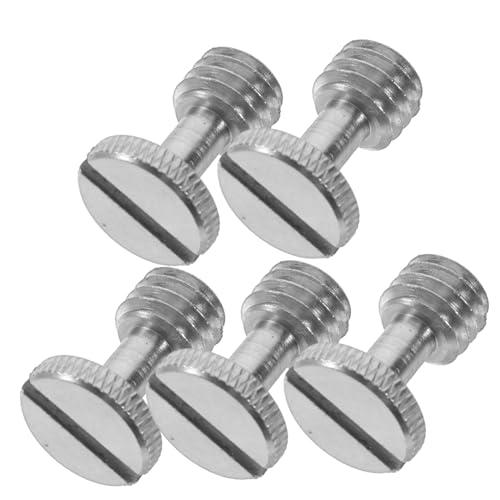 TOYZFRIENDY 5 pezzi Vite per Montaggio Fotocamera in Ferro Vite di Fissaggio Rapido per Treppiede Monopiede e Piastra Sgancio Sostituzione Robusta e Facile da Installare