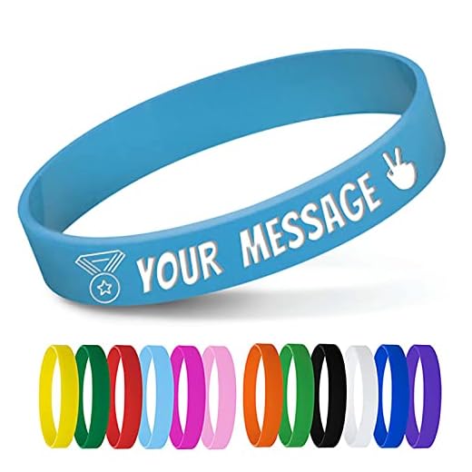 Pulseras a granel [personalizables], pulseras de goma para eventos, motivación, recaudación de fondos, pulseras de identificación para niños, festivales, azul