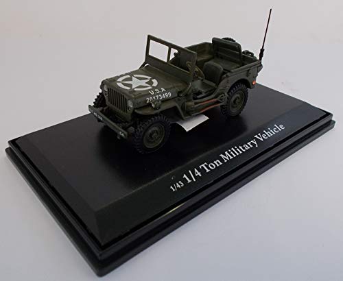 Cararama - CAR4-90146 - Jeep US Army Discovery 1/4 Tone Military Vehicle 6th June 1944 D-Day - Scale 1:43