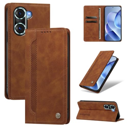 Jiajihua Phone Case Compatible with Honor 60 Pro 5G Brown