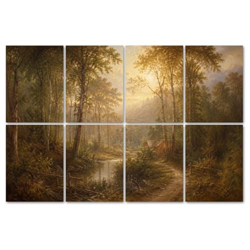 Paneles acústicos decorativos de 8 piezas VVLUXIDECO, 48"x32", fibra de poliéster, autoadhesivos para estudios y oficinas miniatura 1