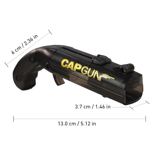 Cap Shooting Bottle Opener Gun - Launches Caps for World Cup Parties, BBQs & Adult Gatherings, Fun Gadget for Men, Unique Gag Gift for Sports Events (2PC Red Black)) — view 6
