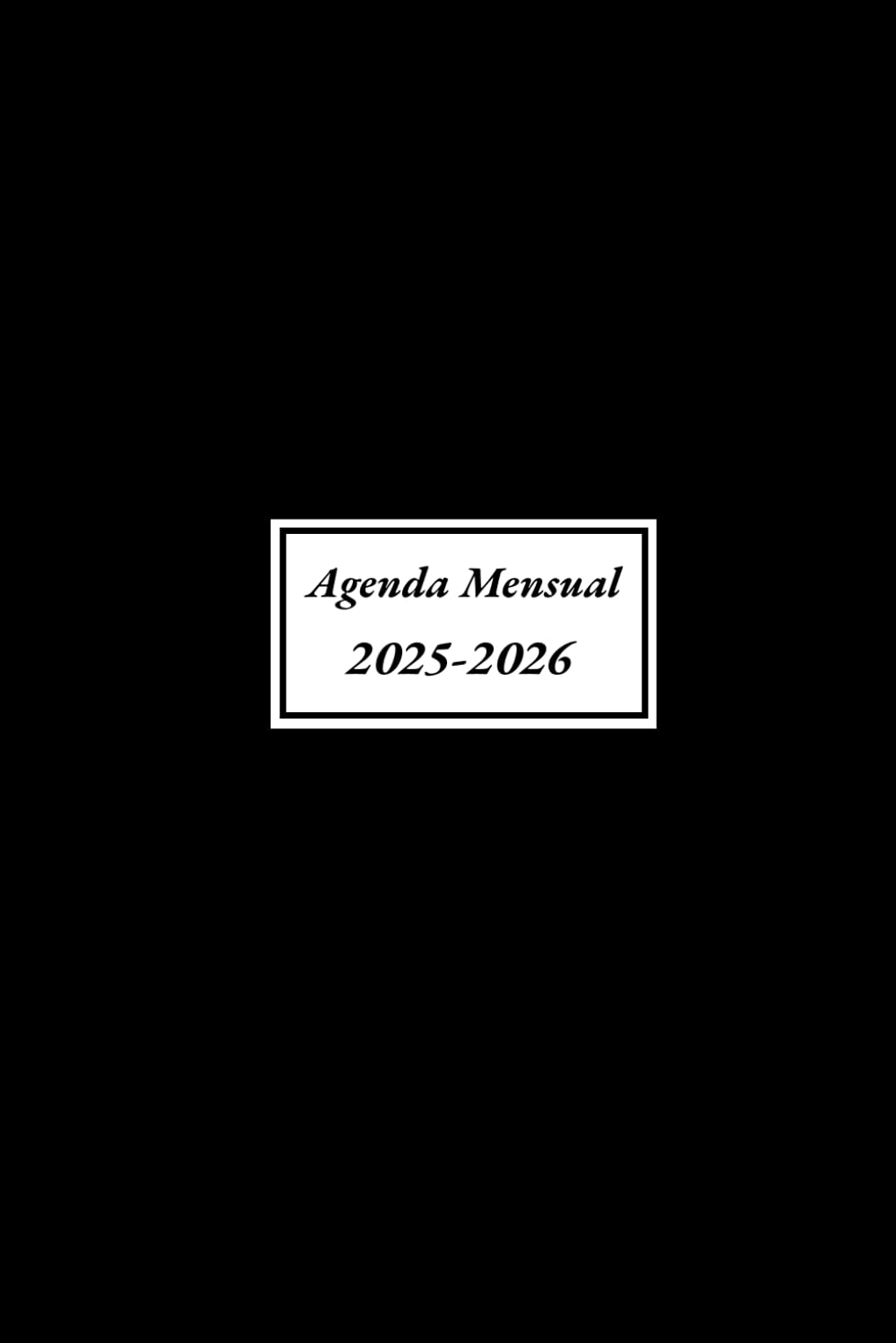 Agenda 2025-2026 Mensual a5: 2 años, planificador mensual de enero 2025 a diciembre 2026 | 1 Mes en 2 Páginas | 24 Meses