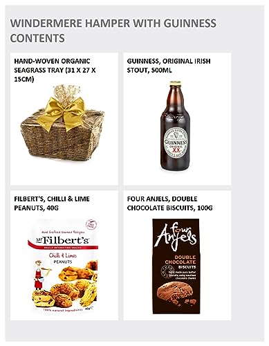 Windermere Beer Hamper - Premium Drinks Gift Set with Guinness, Double Chocolate Biscuits, Artisan Chocolates & Gourmet Snacks - Mother's Day Beer Gifts For Women, from Regency Hampers - Image 3