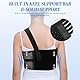 FuxFuis Gebrochene Rippenbandage Elastischer Rippengürtel Rippenbandag Schwarz rippenbandage damen herren Rippengurt Atmungsaktiver Ripp-Brustbandage zum Schutz der Rippen
