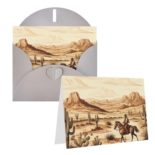 West Desert Cactus with Cowboys nn 󔒂̃O[eBOJ[h t 4C` x 6C` TL[J[h m[gJ[h @J[h O[ NX}X zf[ a  LO