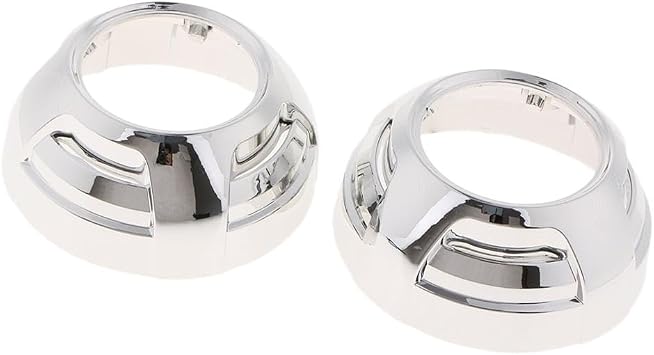 Pair 3.0 inch Micro Bi-Xenon Projector Lens Shrouds Mask for Cayenne