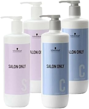 Schwarzkopf Salon Only Shampoo 33.8 fl oz 1,000 ml & Contractor, 33.6 oz 1000 g, Schwarzkopf Shampoo Treatment, Salon Exclusive Set, Hair Salon Treatment, Salon Exclusive, Commercial Use,