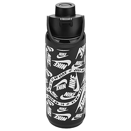 Nike TR Renew Recharge Chug Bottle 24oz/709ml Graphic in Schwarz, Fassungsvermögen: 709ml, N.100.7637.069.24