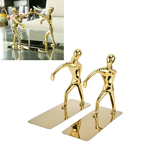 Kuuleyn Metal Bookends, Heavy Duty Bookends - Image 2