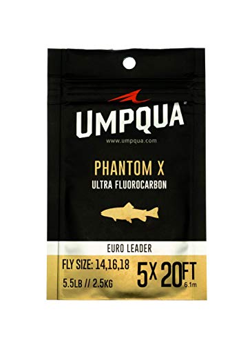 UMPQUA Phantom X Euro Nymph Leader 20', 2PK 5X