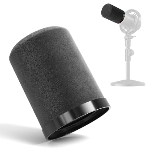 MAONO Foam Windscreen for PD200W/PD200X Microphone – Velvet Fine Mesh Pop Filter, Superior Noise Reduction, Windproof Cover for Podcasting, Gaming,