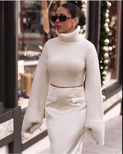 Minimalist Women's Pullover Sweater Women Tops Collect Waist Long Sleeve Loose Knitwear Winter Sweaters2