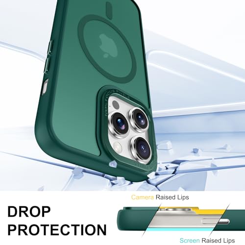 CHAOFEnG Magnetic Designed for iPhone 12 Pro Max Case [Military-Grade Drop Tested] [Compatible with Magnet] Slim Frosted Case for iPhone 12 Pro Max Case Phone Case (6.7"), Green by CHAOFEnG - Used condition - Image 3