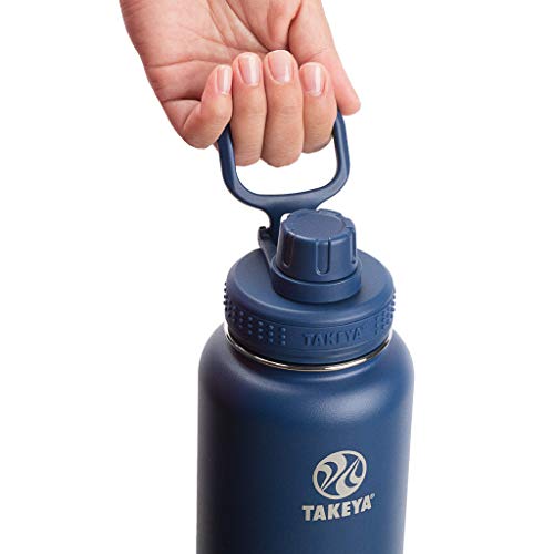 Takeya Actives 32oz Insulated Stainless Steel Water Bottle with Spout Lid — view 8