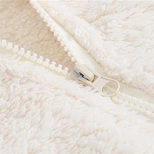 Toddler Girls Bear Ears Fleece Hooded Coat Zip Up Solid Color Long Sleeve Jacket Little Boys Cute Warm Clothes4