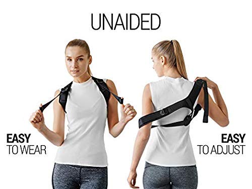 Posture Corrector for Men & Women - Adjustable Shoulder Posture Brace - Figure 8 Clavicle Brace for Posture Correction and Alignment - Invisible Thoracic Back Brace for Hunching (1 Count (Pack of 1)