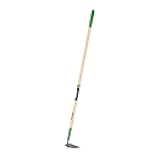 Truper TruTough Meadow Hoe, 6-Inch Steel Head, 54 in Wood Handle with 6-Inch Grip, Heavy-Duty Garden Hoe for Weeding & Soil Cultivation (Model 30006)