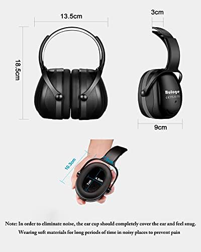 Ear Protection, Noise Reduction Safety Ear Defenders Earmuffs with Headband Hearing Protection Cancelling High Noise Headphones Protectors for Men Women Adults