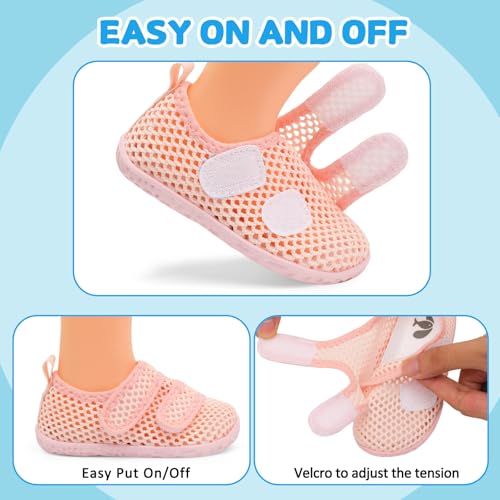 Image of FEETCITY Baby Boys Girls Water Shoes Infant Summer Sneakers Beach Swim Pool Shoe Barefoot Aqua Socks Lightweight