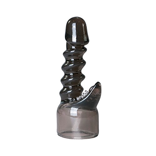 marielove Magic Wand - Accesorio vibrador de silicona para él y ella, 40 mm, para masajeadores de pared mágica, color negro